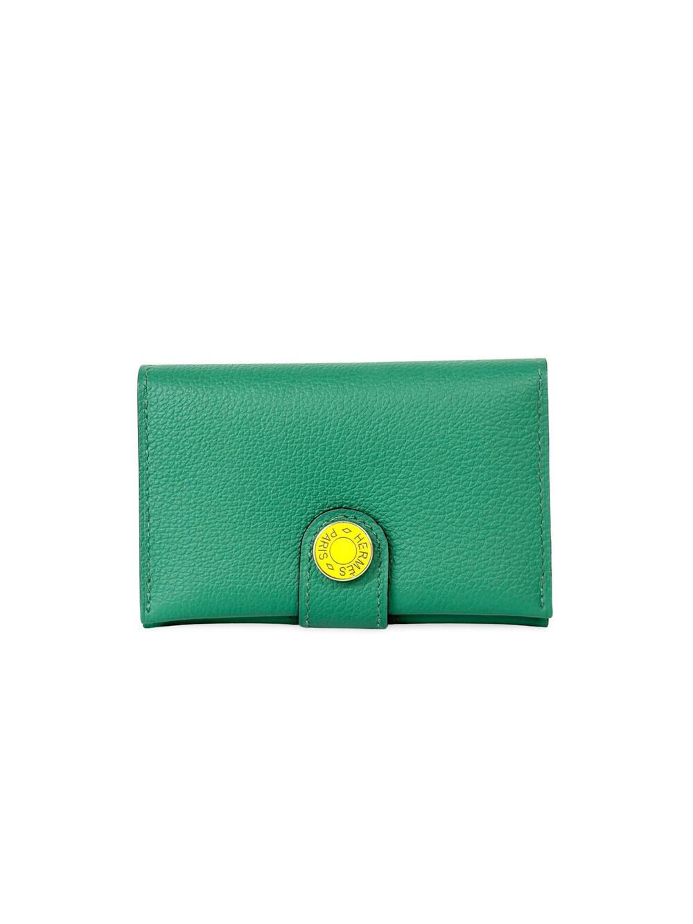 Fapis Hermès Dogon Compact Wallet Mint #352189F87B